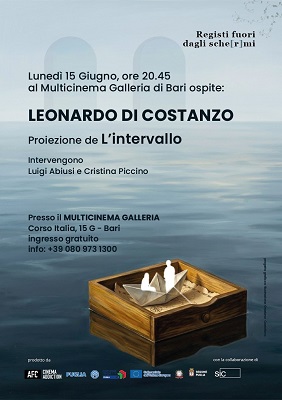REGISTI FUORI DAGLI SCHE(R)MI - Il 15 giugno a Bari ospite Leonardo Di Costanzo