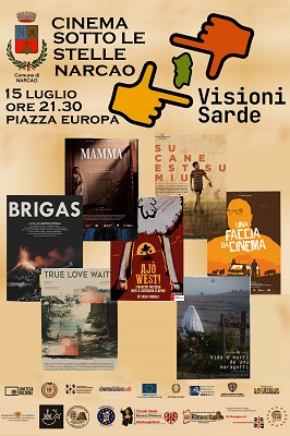 CINEMA SOTTO LE STELLE A NARCAO - Il 15 luglio Visioni Sarde in piazza