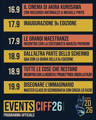 CAORLE INDEPENDENT FILM FESTIVAL 9 - Il programma
