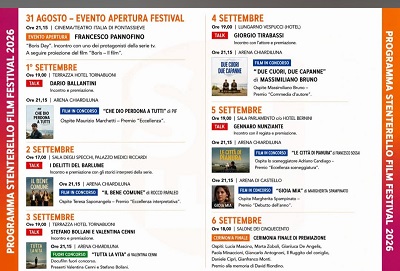 STENTERELLO FILM FESTIVAL 10 - Dal 31 agosto al 6 di settembre a Firenze