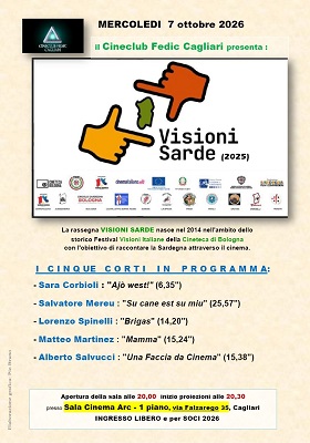 CAGLIARI - Il cinema sardo torna protagonista al Cineclub Fedic